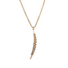 Diamond and Opal Crescent Necklace - Diamond and Opal Crescent Necklace -- Ariel Gordon Jewelry