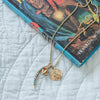 Diamond and Opal Crescent Necklace - Diamond and Opal Crescent Necklace -- Ariel Gordon Jewelry