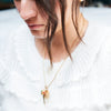Diamond and Opal Crescent Necklace - Diamond and Opal Crescent Necklace -- Ariel Gordon Jewelry