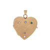 Florentine Folding Locket with Stones - Florentine Folding Locket with Stones -- Ariel Gordon Jewelry