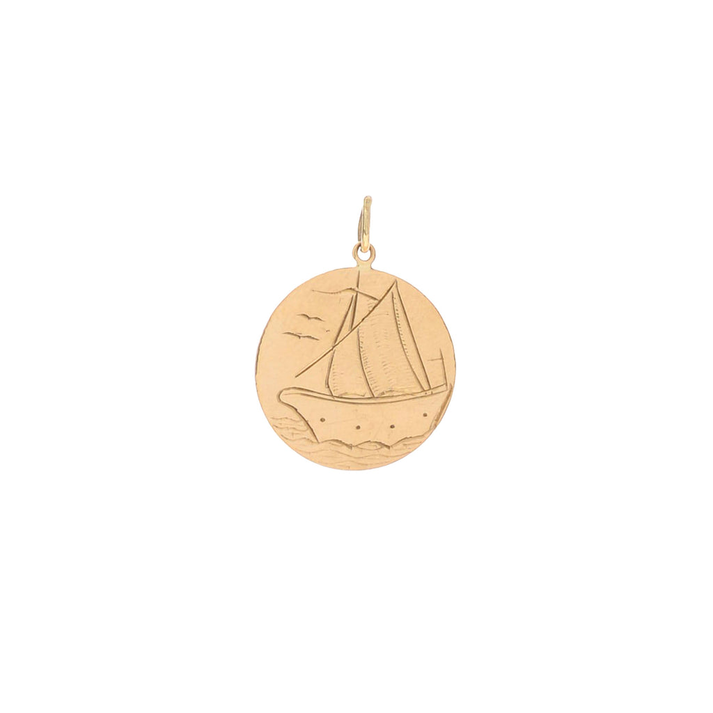 Engraved Sailboat Charm -- Ariel Gordon Jewelry