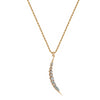 Diamond and Opal Crescent Necklace - Diamond and Opal Crescent Necklace -- Ariel Gordon Jewelry