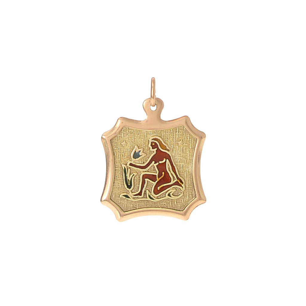 Enamel Virgo Charm -- Ariel Gordon Jewelry
