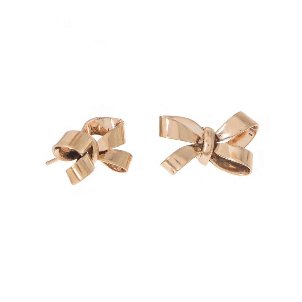 Gold Bow Studs -- Ariel Gordon Jewelry