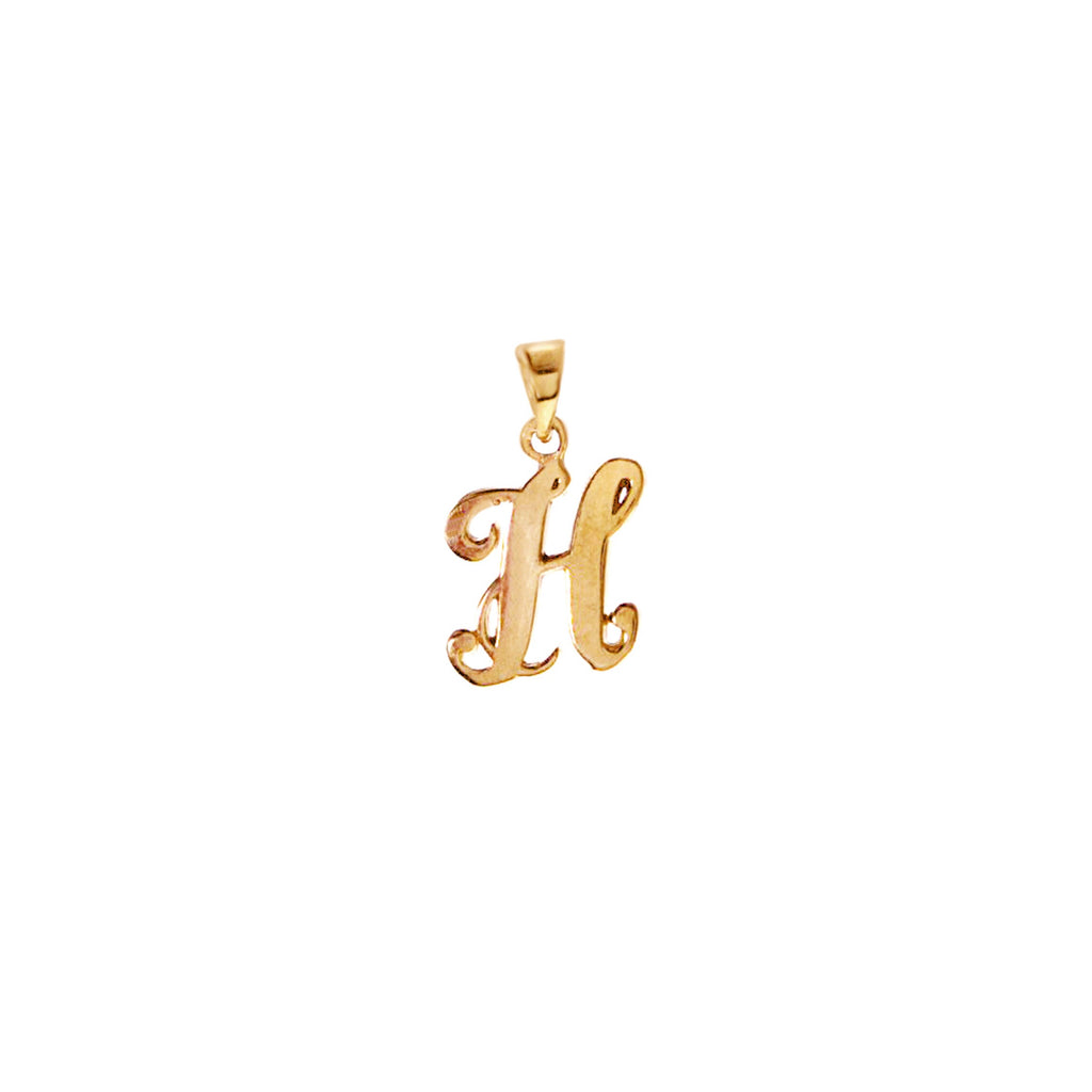 Script H Charm -- Ariel Gordon Jewelry