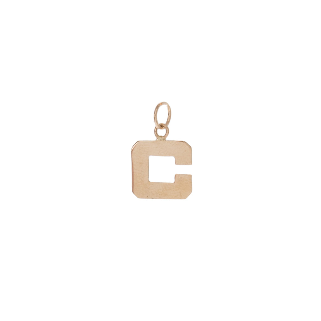 C Block Charm -- Ariel Gordon Jewelry