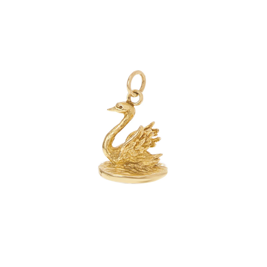 Jade Swan Fob -- Ariel Gordon Jewelry