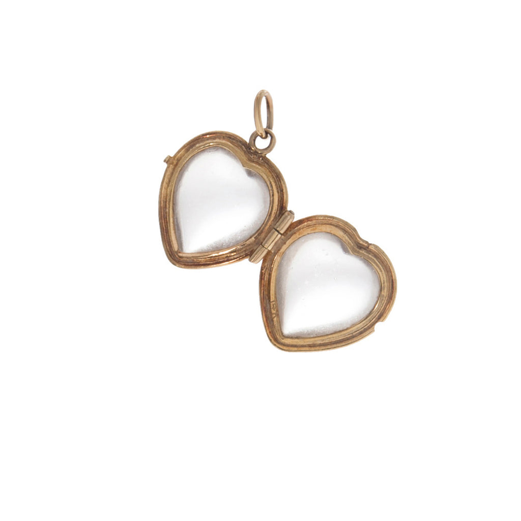 Victorian Crystal Heart Locket -- Ariel Gordon Jewelry