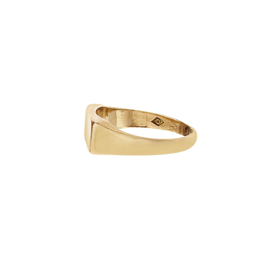Baby Block Signet Ring -- Ariel Gordon Jewelry