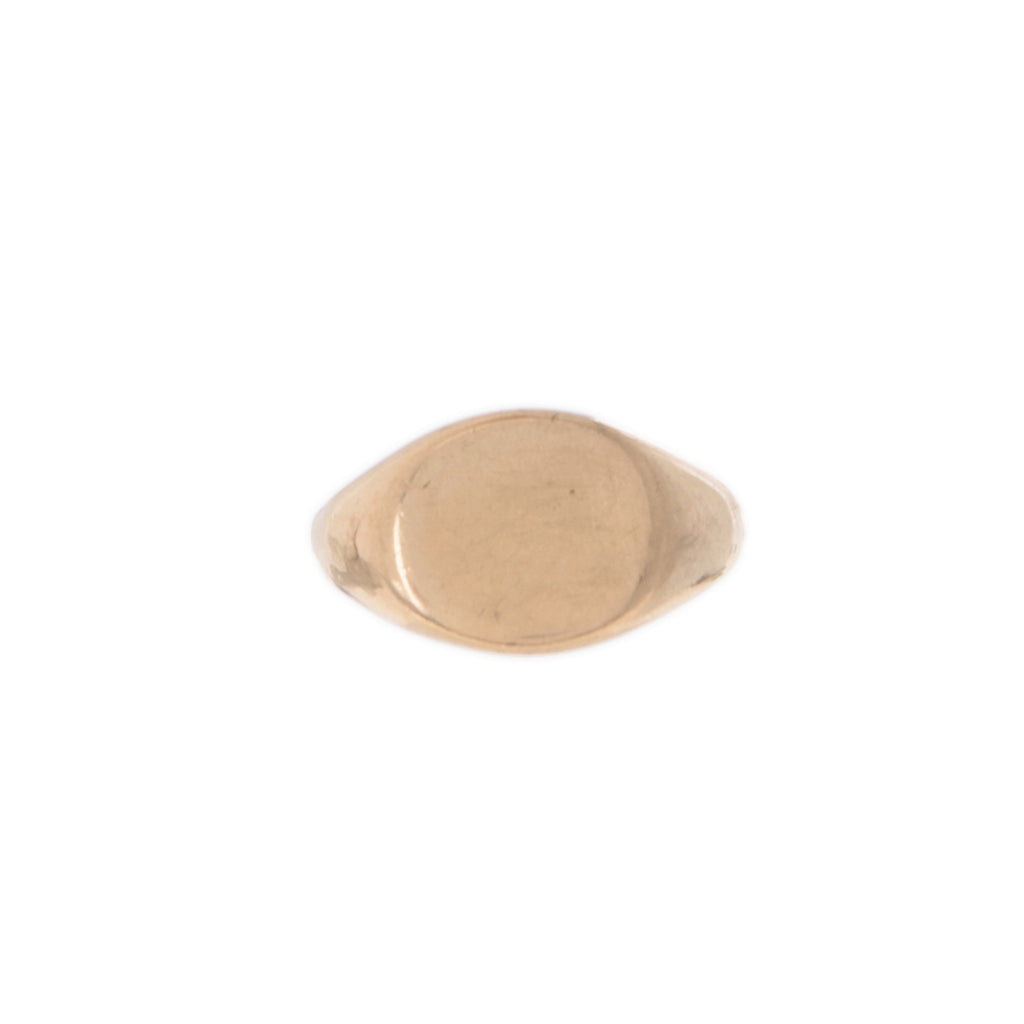 Baby Oval Signet Ring -- Ariel Gordon Jewelry