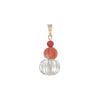 Carved Aquamarine and Coral Drop - Carved Aquamarine and Coral Drop -- Ariel Gordon Jewelry