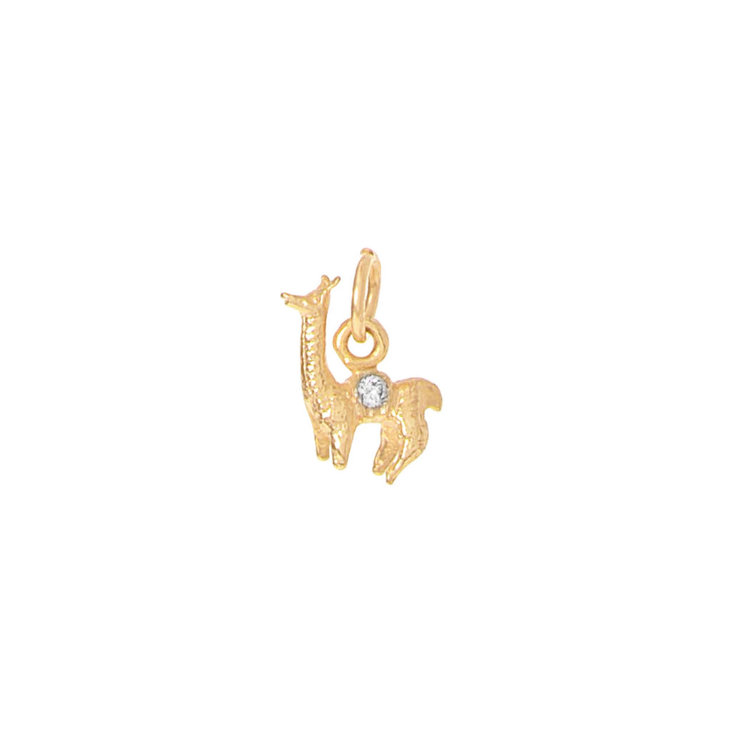 Alpaca Charm with Diamond -- Ariel Gordon Jewelry