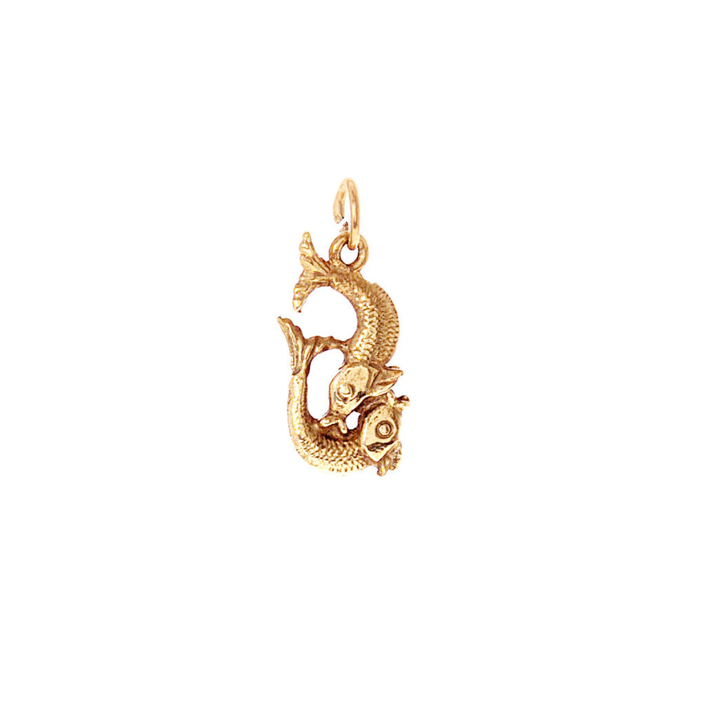 Carved Pisces Charm -- Ariel Gordon Jewelry