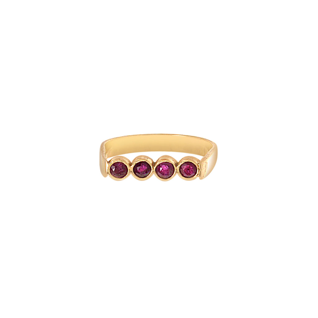 Ruby Bezel Ring -- Ariel Gordon Jewelry