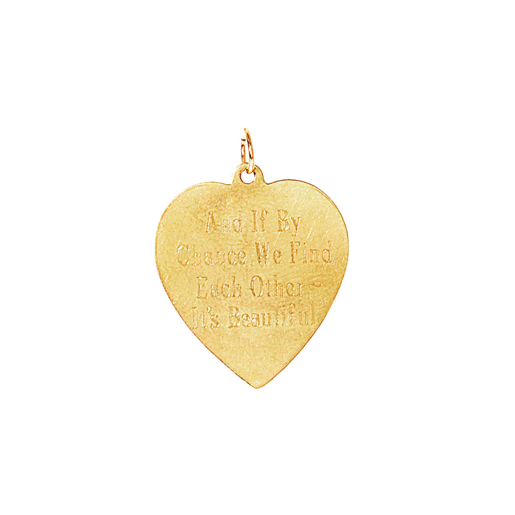 Engraved Heart Charm -- Ariel Gordon Jewelry