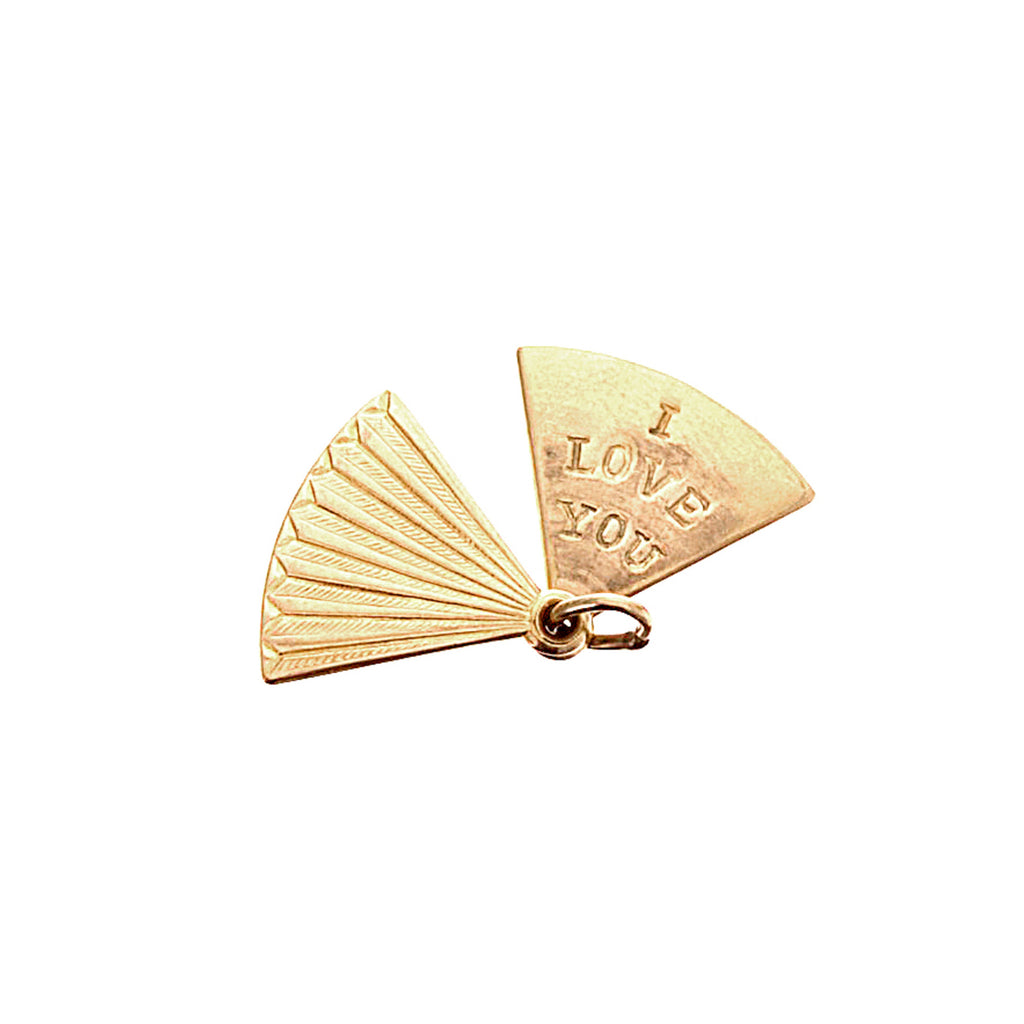 Movable 'I Love You' Fan -- Ariel Gordon Jewelry