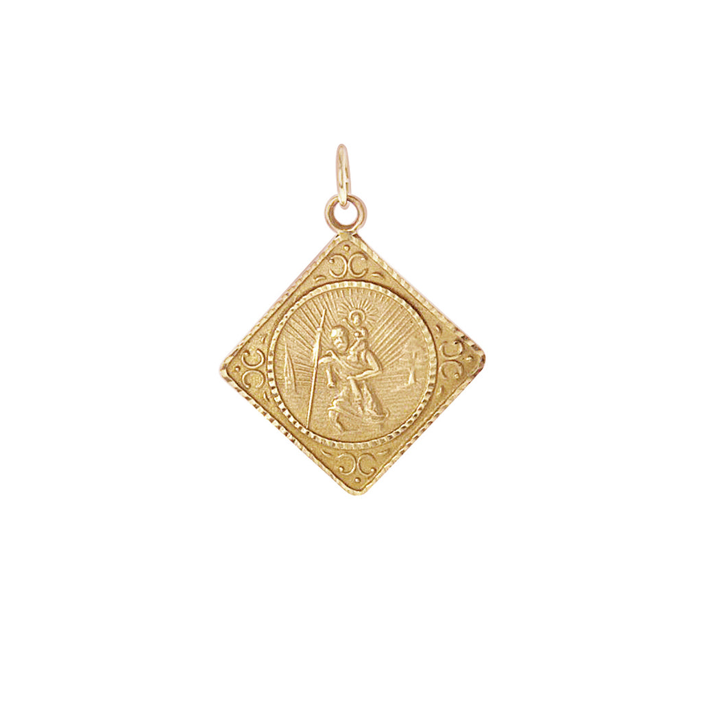 9k St Christopher Charm -- Ariel Gordon Jewelry