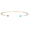 Dual Birthstone Cuff - Dual Birthstone Cuff -- Ariel Gordon Jewelry