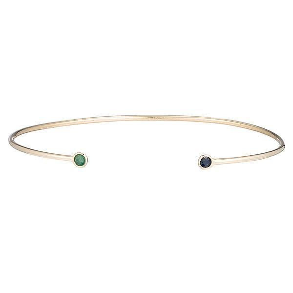 Dual Birthstone Cuff -- Ariel Gordon Jewelry