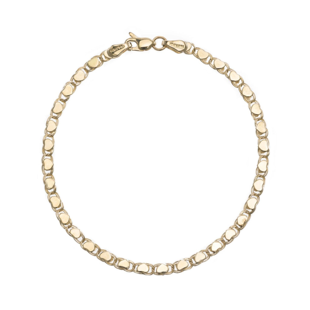 Heart of Gold Bracelet -- Ariel Gordon Jewelry