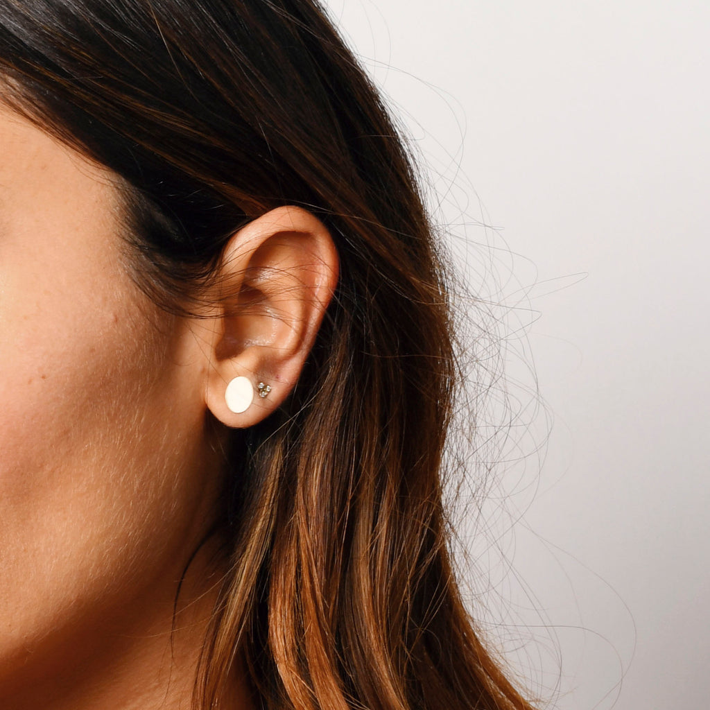 Mini Diamond Triad Studs -- Ariel Gordon Jewelry