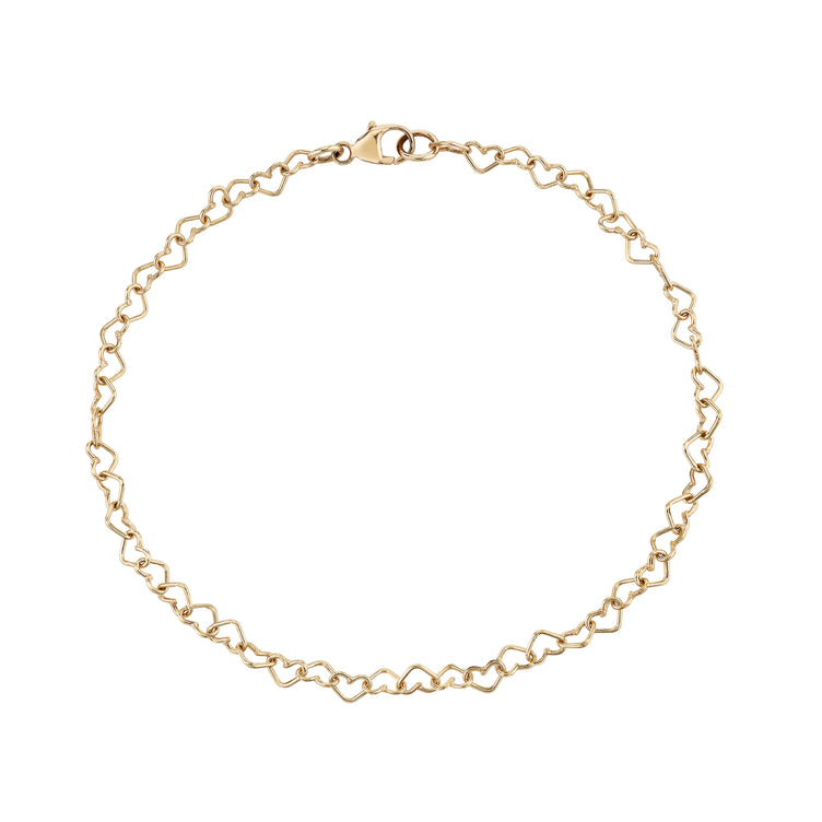 Heart Eternity Link Bracelet