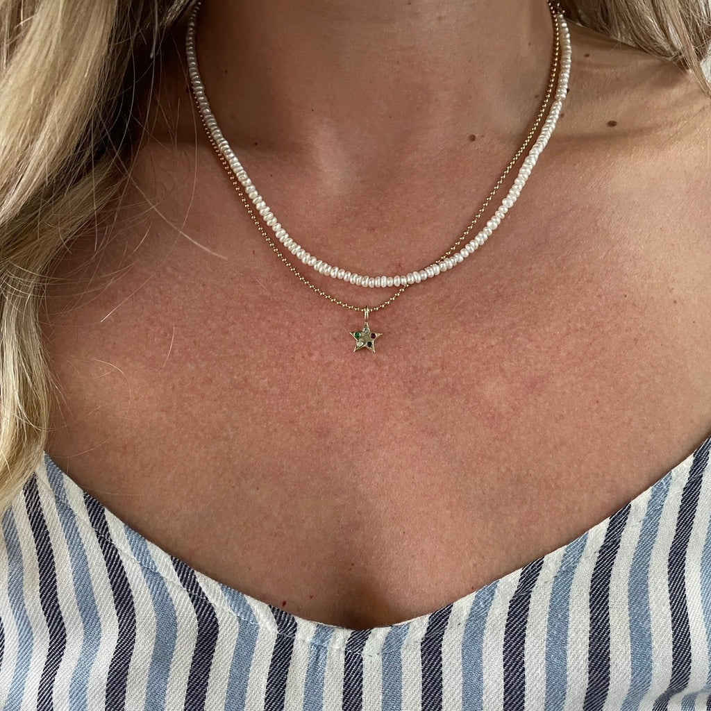 Bride Acrostic Pendant -- Ariel Gordon Jewelry