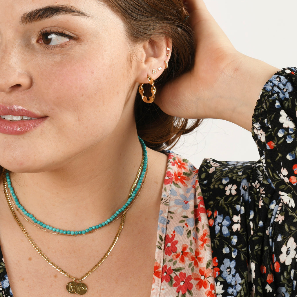 Twisted Helium Hoops -- Ariel Gordon Jewelry