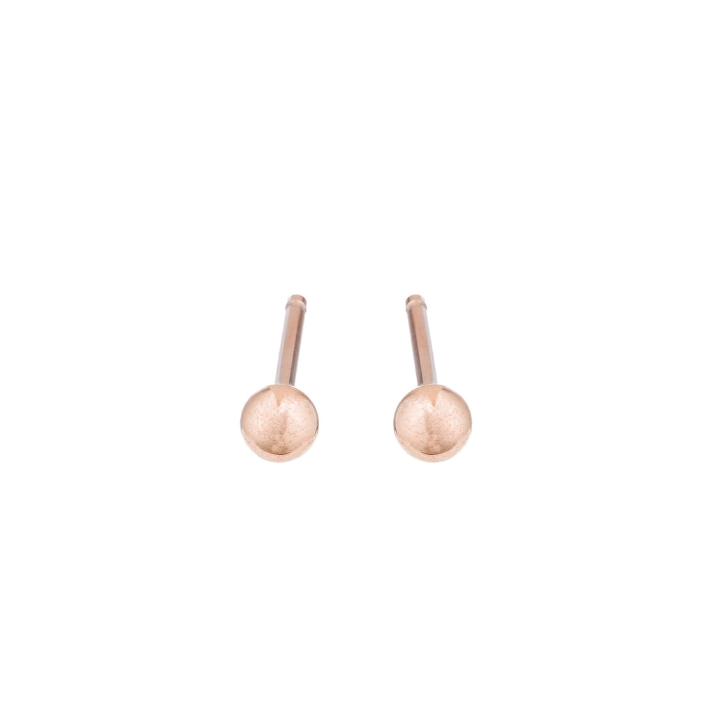 Mini Gold Dust Studs - Rose Gold -- Ariel Gordon Jewelry