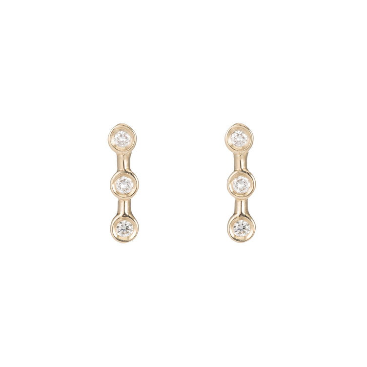 Mini Diamond Horizon Studs