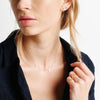 Mini Diamond Horizon Studs - Mini Diamond Horizon Studs -- Ariel Gordon Jewelry