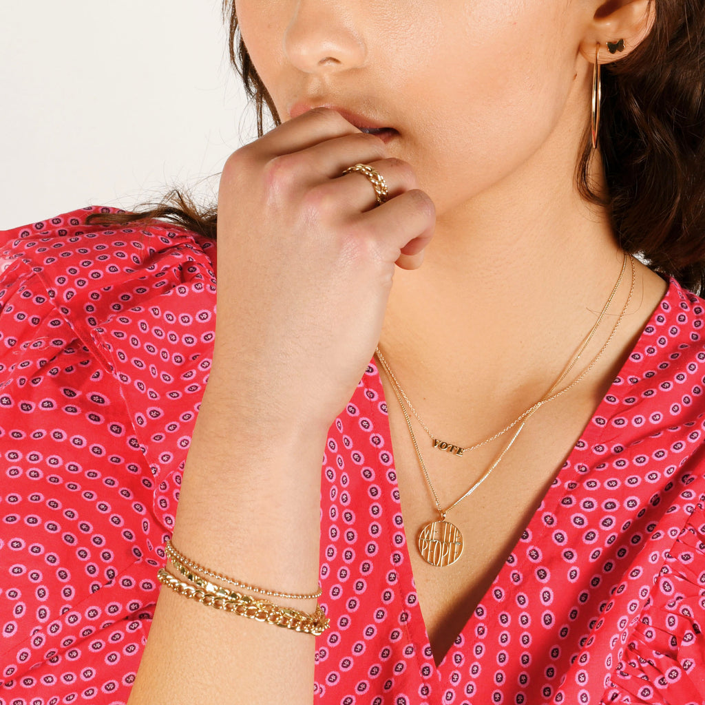 We the People Token Pendant -- Ariel Gordon Jewelry