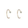 Dual Birthstone Dust Hoops - Dual Birthstone Dust Hoops -- Ariel Gordon Jewelry