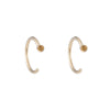 Dual Birthstone Dust Hoops - Dual Birthstone Dust Hoops -- Ariel Gordon Jewelry