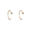 Dual Birthstone Dust Hoops - Dual Birthstone Dust Hoops -- Ariel Gordon Jewelry