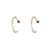Dual Birthstone Dust Hoops - Dual Birthstone Dust Hoops -- Ariel Gordon Jewelry