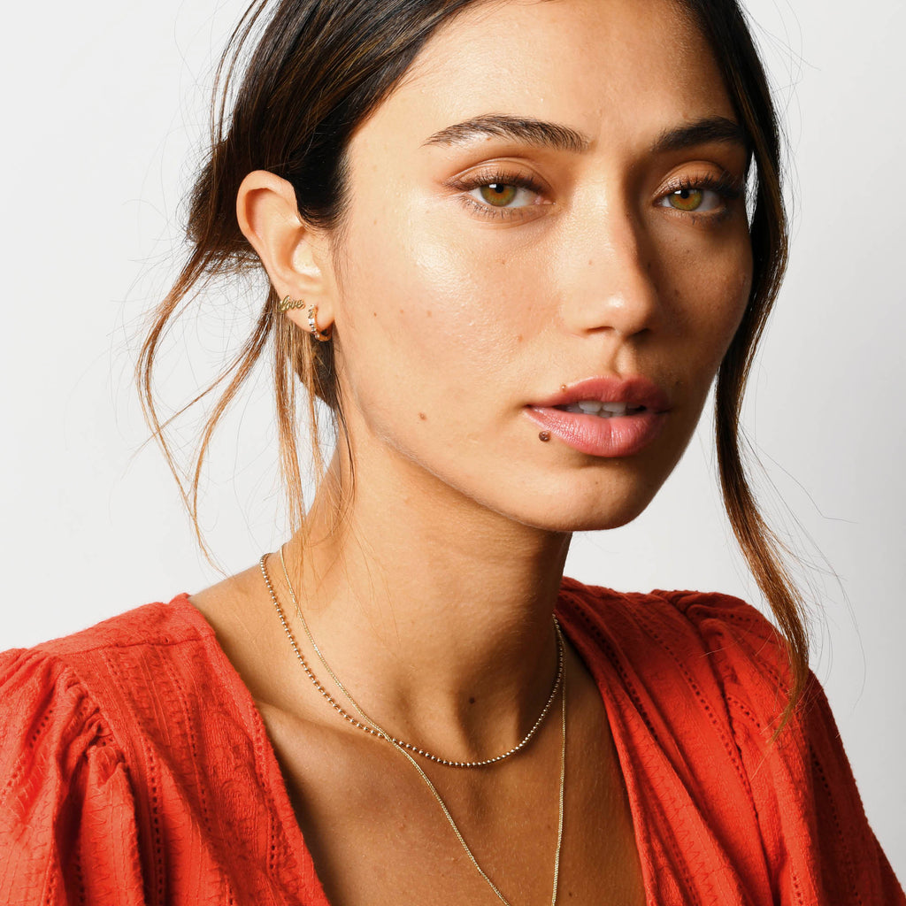 Baguette Diamond Huggies -- Ariel Gordon Jewelry