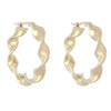 Twisted Helium Hoops - Twisted Helium Hoops -- Ariel Gordon Jewelry