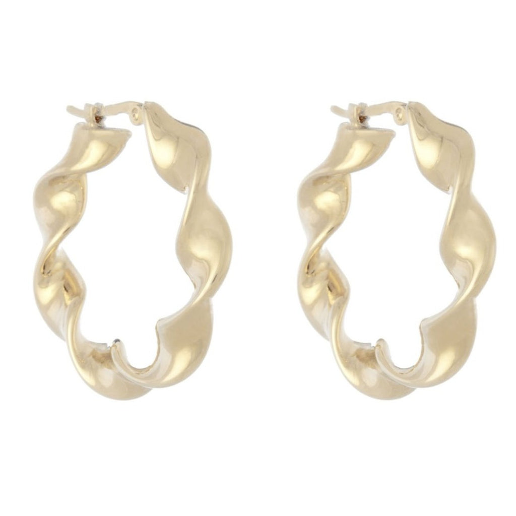 Twisted Helium Hoops -- Ariel Gordon Jewelry