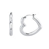 Sterling Silver Heart Helium Hoops - Sterling Silver Heart Helium Hoops -- Ariel Gordon Jewelry