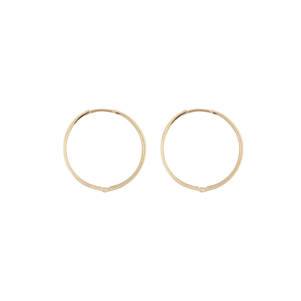 Skinny Tire Hoops -- Ariel Gordon Jewelry