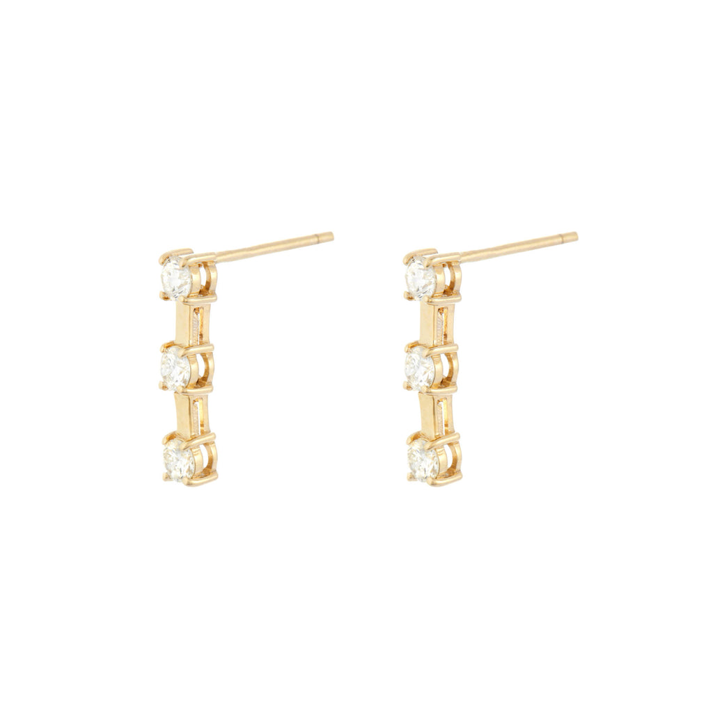 Junior Diamond Tennis Drop Earrings -- Ariel Gordon Jewelry