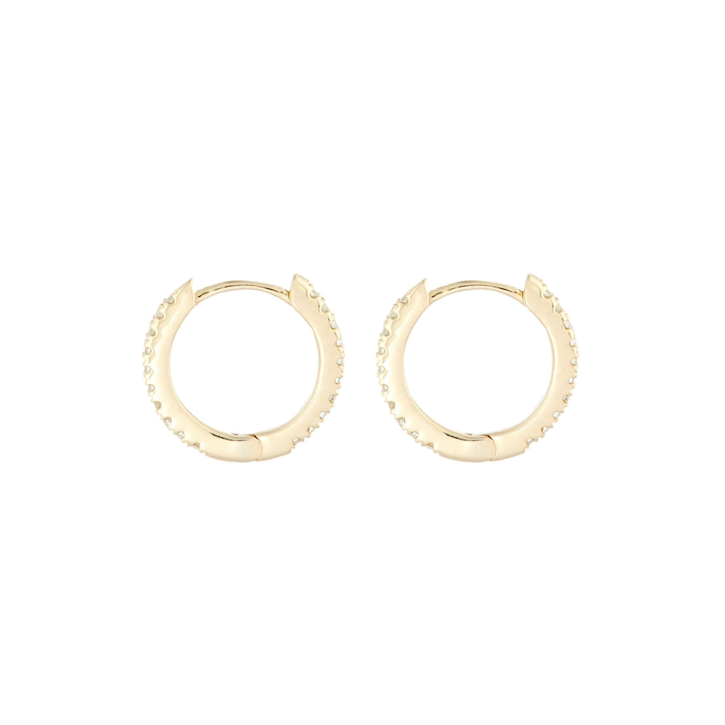 Standard Pavé Hoops -- Ariel Gordon Jewelry