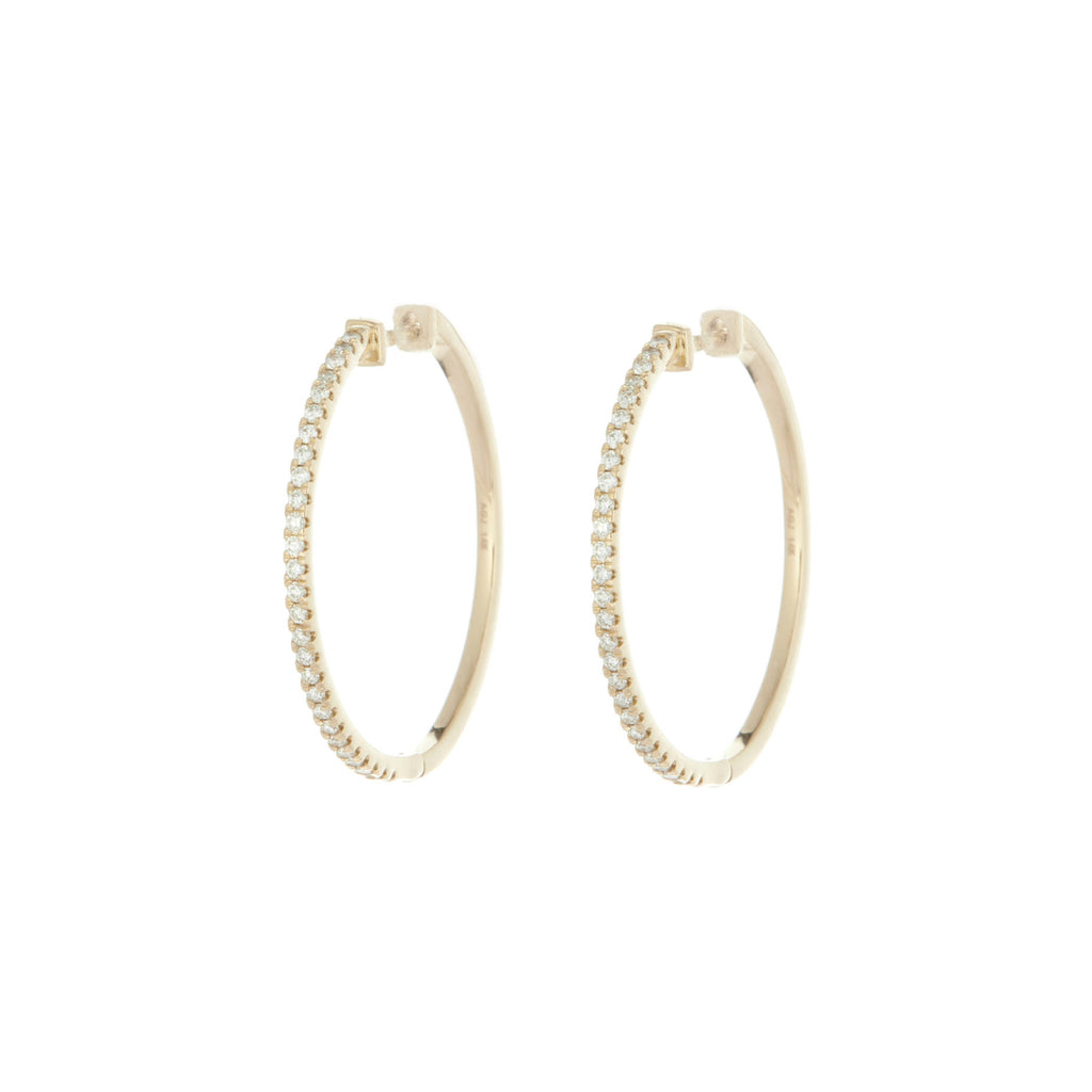 XL Pavé Hoops -- Ariel Gordon Jewelry