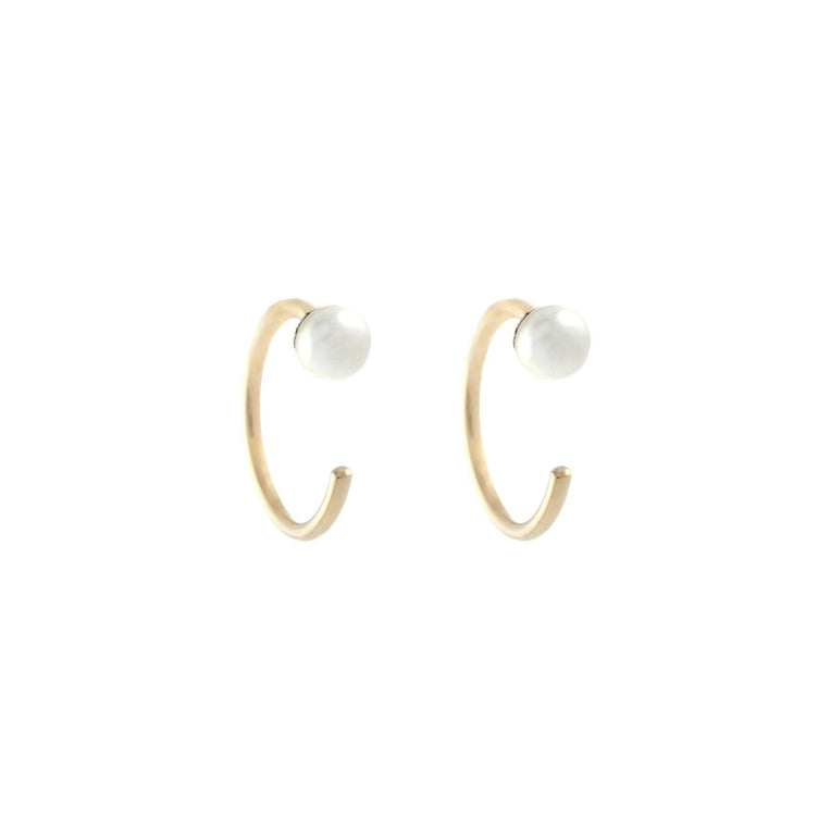 Pearl Dust Hoops