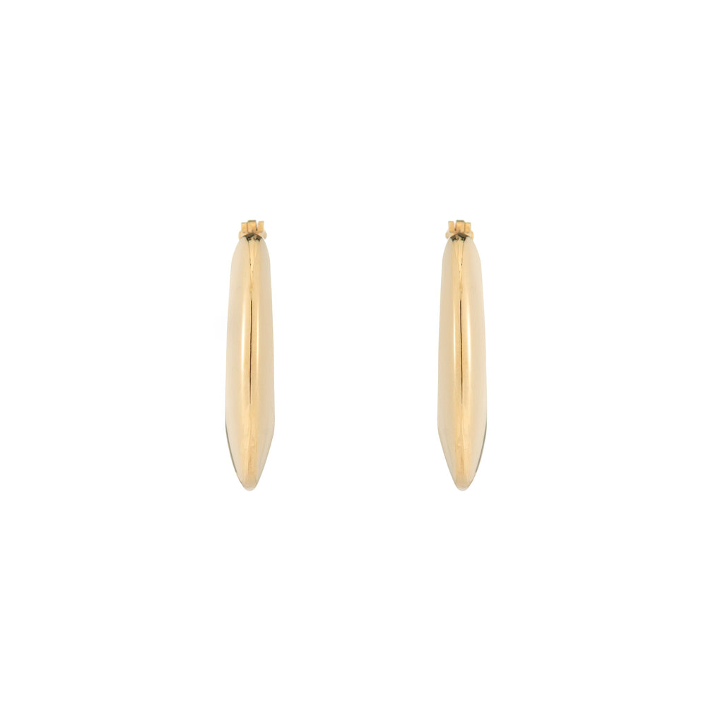 Helium Knife Edge Hoops -- Ariel Gordon Jewelry