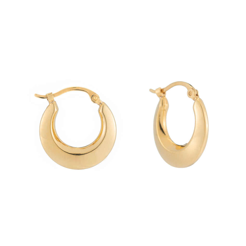 Helium Knife Edge Hoops -- Ariel Gordon Jewelry