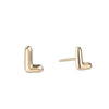 Mini Helium Initial Studs - Mini Helium Initial Studs -- Ariel Gordon Jewelry