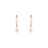 Teensy Oval Diamond Huggies - Teensy Oval Diamond Huggies -- Ariel Gordon Jewelry