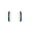 Enamel Knife Edge Hoops - Enamel Knife Edge Hoops -- Ariel Gordon Jewelry